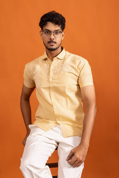 Gulzar - Men’s Chikankari Shirt